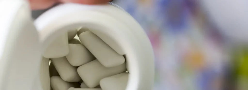 Close up drugs that are used for alcohol addiction treatment.