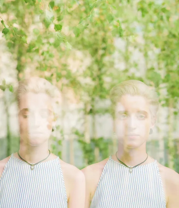 lost angels mental health two women striped dresses standing front