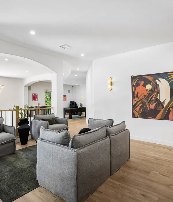 lost angels modern living room large painting wall