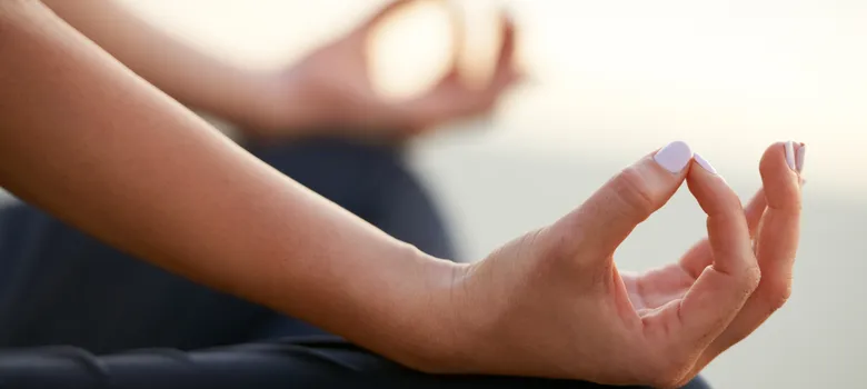 lost angels yoga woman meditating position