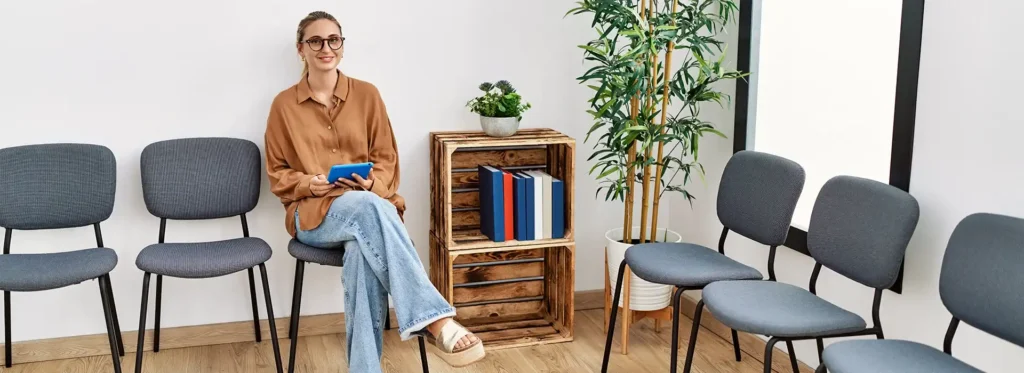 young-blonde-woman-smiling-confident-using-touchpad-waiting-banner