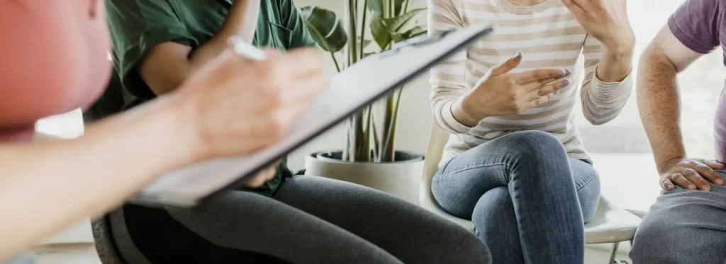 Group therapy for alcohol addiction.