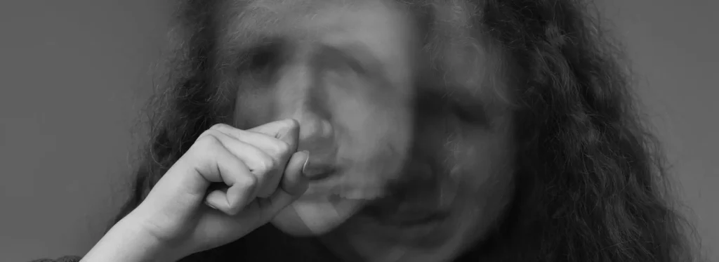 Woman struggling badly with cocaine addiction.